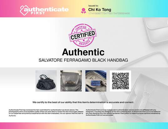 Salvatore Ferragamo Black Handbag image number 9