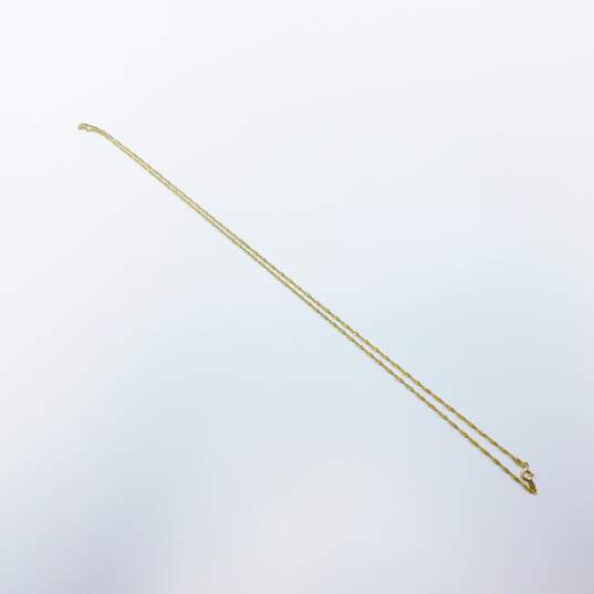 14k Yellow Gold Singapore Chain Necklace 3.5g image number 2