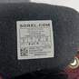 Sorel Women's Black/Maroon Leather Duck Boots Size 9 image number 5