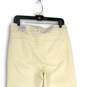 NWT Womens White Velveteen High Rise 5-Pocket Design Straight Leg Jeans Size 8 image number 4