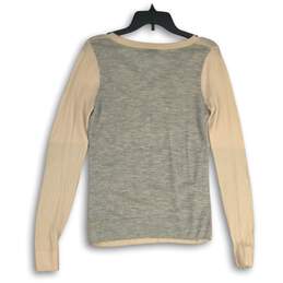 Womens Pink Long Band Sleeve V-Neck Comfort Pullover Sweater Size Medium alternative image
