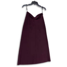 Womens Purple Strapless Sweetheart Neck Stretch Mini Dress Size Large alternative image