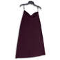 Womens Purple Strapless Sweetheart Neck Stretch Mini Dress Size Large image number 2