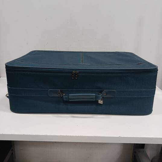 Samsonite Easy Going III Canvas Dark Teal Blue Travel Luggage image number 4
