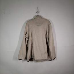 NWT Womens Chevron Mock Neck Long Sleeve Pockets Quarter-Zip Jacket Size XXL alternative image