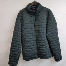 Ben Sherman men's dark green puffer zip jacket L