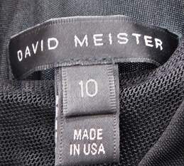 David Meister Women's Long Sleeve Black Dress Size 10 alternative image