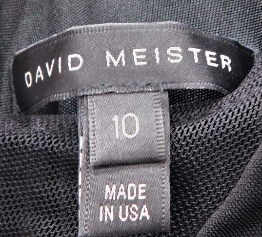 David Meister Women's Long Sleeve Black Dress Size 10 image number 2