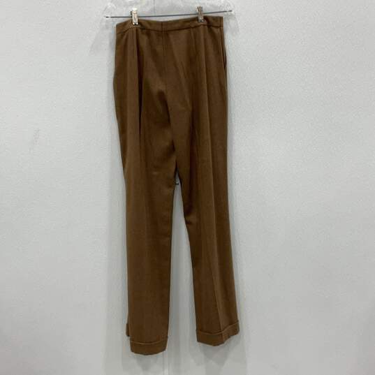 Escada Womens Brown 2 Piece Suit Pants Set Size 34/40 W/ COA image number 2