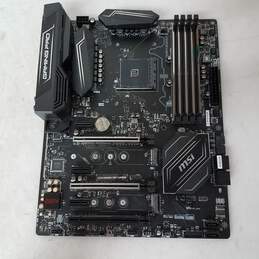MSi X370 Gaming Pro Carbon ATX Socket AM4 DDR4 VR Ready motherboard in original box (No RAM, or CPU) - Untested alternative image
