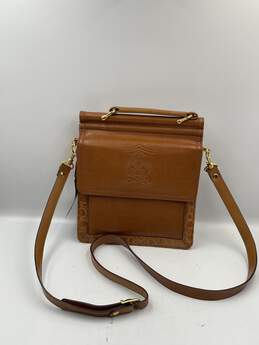 Bellerose Womens Brown Leather Detachable Strap Crossbody Bag W-0559467-I