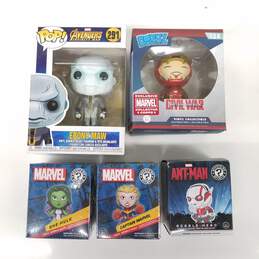 Funko Pop! Marvel Iron Man, Ant-Man, Captain Marvel, She-Hulk & Ebony Maw Vinyl Bobble-Head Figures LOT of 5