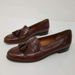 Salvatore Ferragamo Studio Brown Leather Loafers Men's Size 9 alternative image
