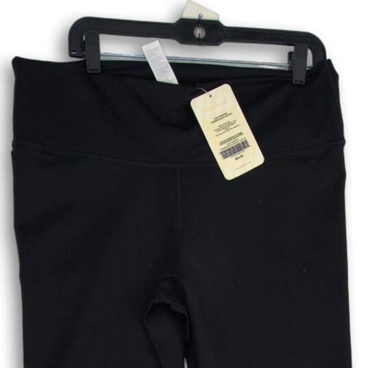 NWT Womens Black Flat Front High Waist Powerholds Ankle Leggings Size 1X image number 3