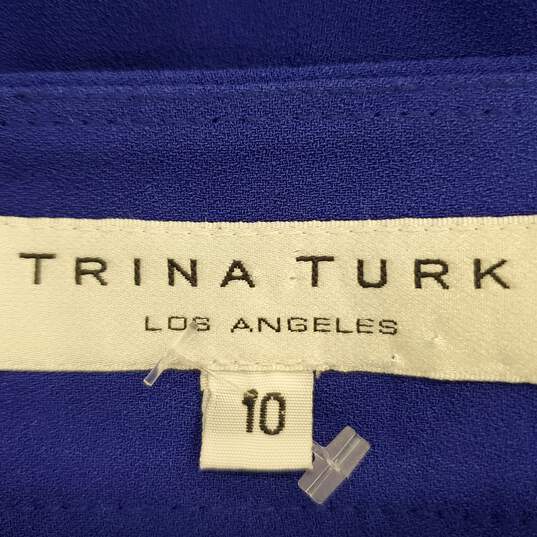 Trina Turk Women Blue Shorts Sz 10 image number 3