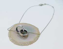 Links Of London Sterling Silver Interlocked Ring Pendant Necklace 7.6g alternative image