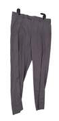 NWT Mens Gray Flat Front Straight Leg Slacks Dress Pants Size 36x32 image number 1
