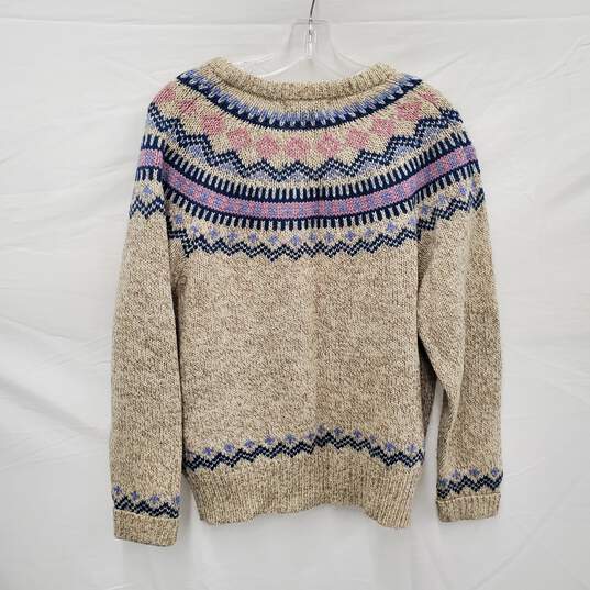 VTG Eddie Bauer's WM's Norwegian Style Wool Handknitted Sweater  L image number 2