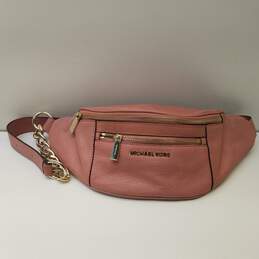 Michael Kors Pink Leather Belt Bag
