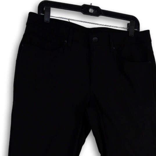 Womens Black Dark Wash Pockets Stretch Slim-Fit Skinny Leg Jeans Size 33 image number 3