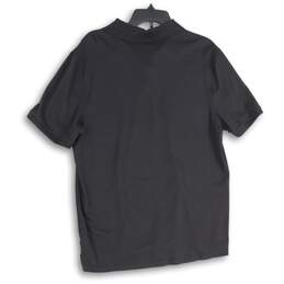 Calvin Klein Mens Black Spread Collar Short Sleeve Polo Shirt Size Large alternative image
