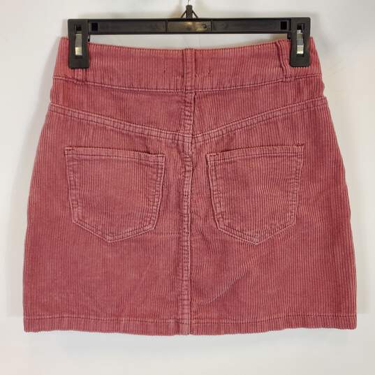 PacSun Women Dusty Rose Corduroy Skirt Sz23 NWT image number 2