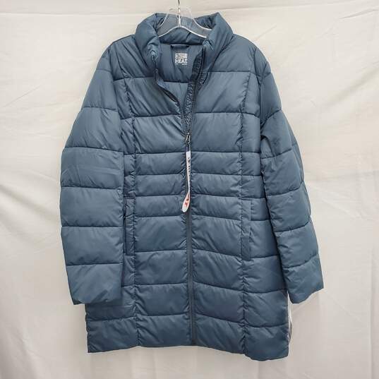 NWT WM's 32 Degrees Heat & Cool Turner Blue Puffer Jacket Size L image number 1