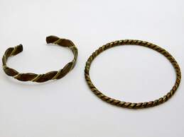 VNTG Copper & Brass Twisted Bracelets