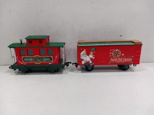 North Pole Christmas Train Express Set In Box image number 6