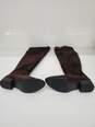 Women Born Cricket Lotta Dark Brown Mogano Suede Heel Boots Size-8 image number 3