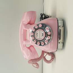 Pink Push Button Desk Retro Old Style Vintage Classic Phone
