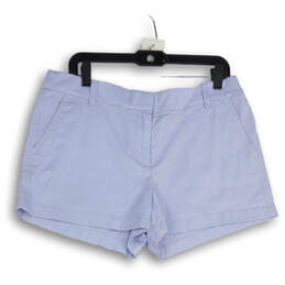 NWT Womens Blue Denim Medium Wash Slash Pocket Mom Shorts Size 12