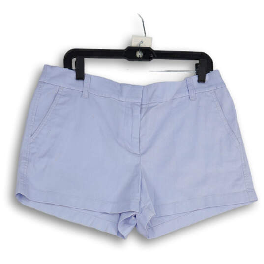 NWT Womens Blue Denim Medium Wash Slash Pocket Mom Shorts Size 12 image number 1
