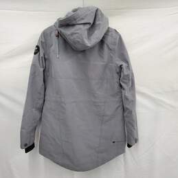 NWT Obermeyer WM's Insulated Hooded Celestia Gray & Black Jacket Size 4 alternative image