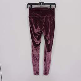 Lululemon Wunder Lounge Activewear Purple Velvet Leggings Size 6 alternative image