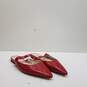 Zara Slingback Pointed Toe Mules Red 6.5 image number 3