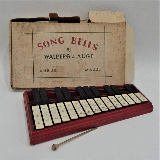 VNTG 1950's SONG BELLS Xylophone by Walberg & Auge 18 Bells/Keys IOB image number 1