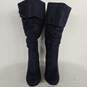 Navy Heeled Boots image number 1