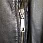 Womens Long Sleeve Collared Full-Zip Leather Jacket Size 2X image number 3