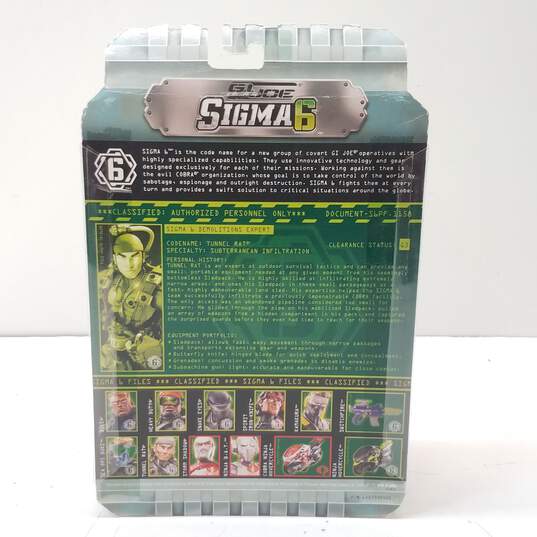 2005 Hasbro G.I. Joe Sigma 6 (Tunnel Rat) Action Figure (Sealed) image number 6