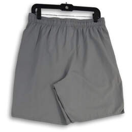 NWT Mens Gray Elastic Waist Flat Front Pull-On Athletic Shorts Size L alternative image