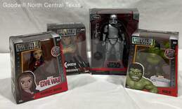 4 in Total Movie Collectable Action Figures ( 3 Marvel & 1 STARWARS )