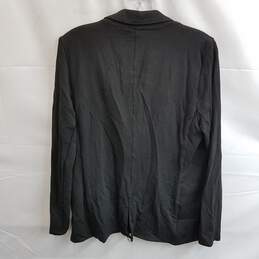 Tahari Women's Black Wool Blend One Button Blazer Size M alternative image