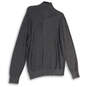 NWT Mens Gray Long Sleeve Mock Neck 1/4 Zip Pullover Sweater Size Large image number 2