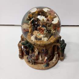 Nativity Musical Snow Globe-Large