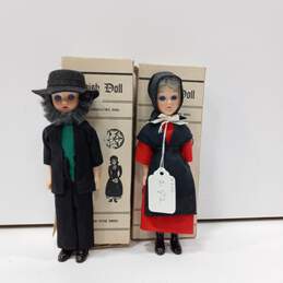 Pair of Amish Dolls in Box