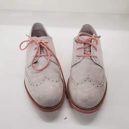 Cole Haan Women's Lunargrand Light Gray Suede Wingtip Oxford Shoes Size 10B alternative image