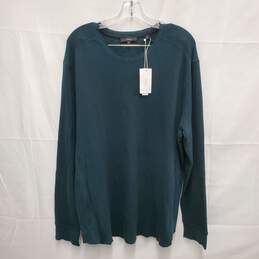 NWT Vince MN's Thermal Long Sleeve Dark Green T-Shirt Size XXL