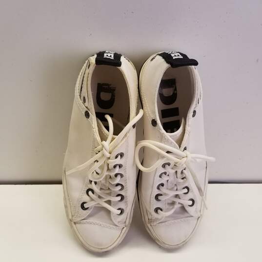 Diesel S20-02-Yul Exposure Low White Canvas Sneakers Shoes Women's Size 6 image number 6