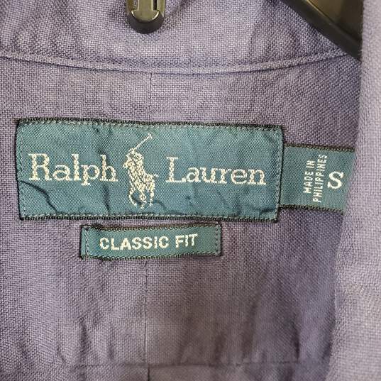 Ralph Lauren Men Purple Button Up Shirt S NWT image number 3